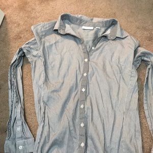 Black and White stripe button up